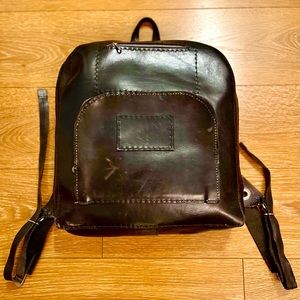Handmade leather backpack